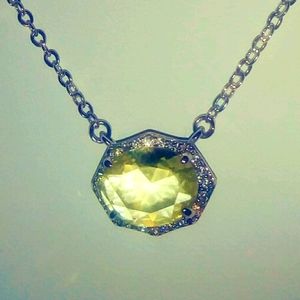 New !! Citrine and white topaz necklace